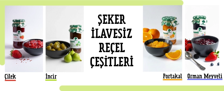 Şeker ilavesiz reçel çeşitleri
