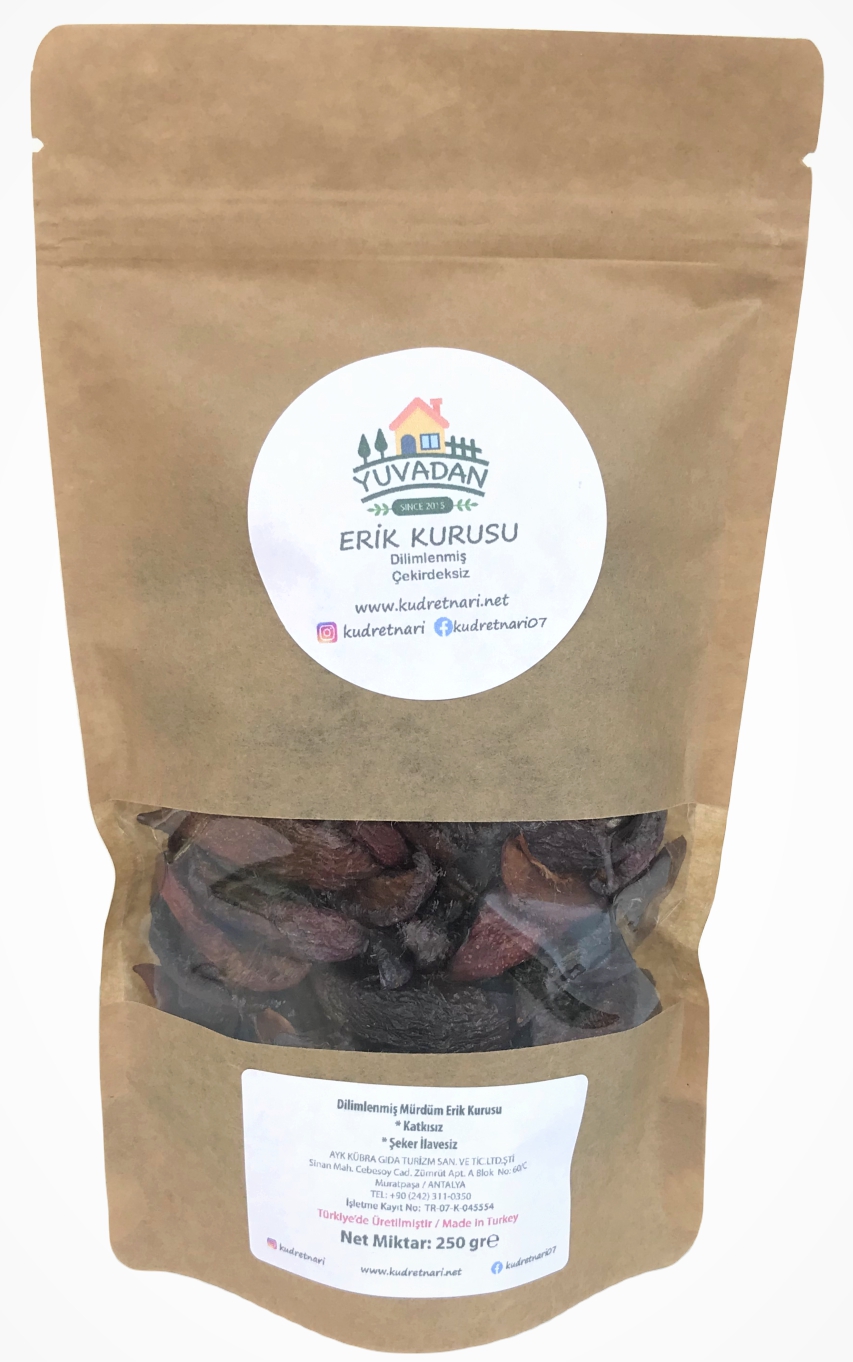 Sliced ​​Pitted Plums - 250gr