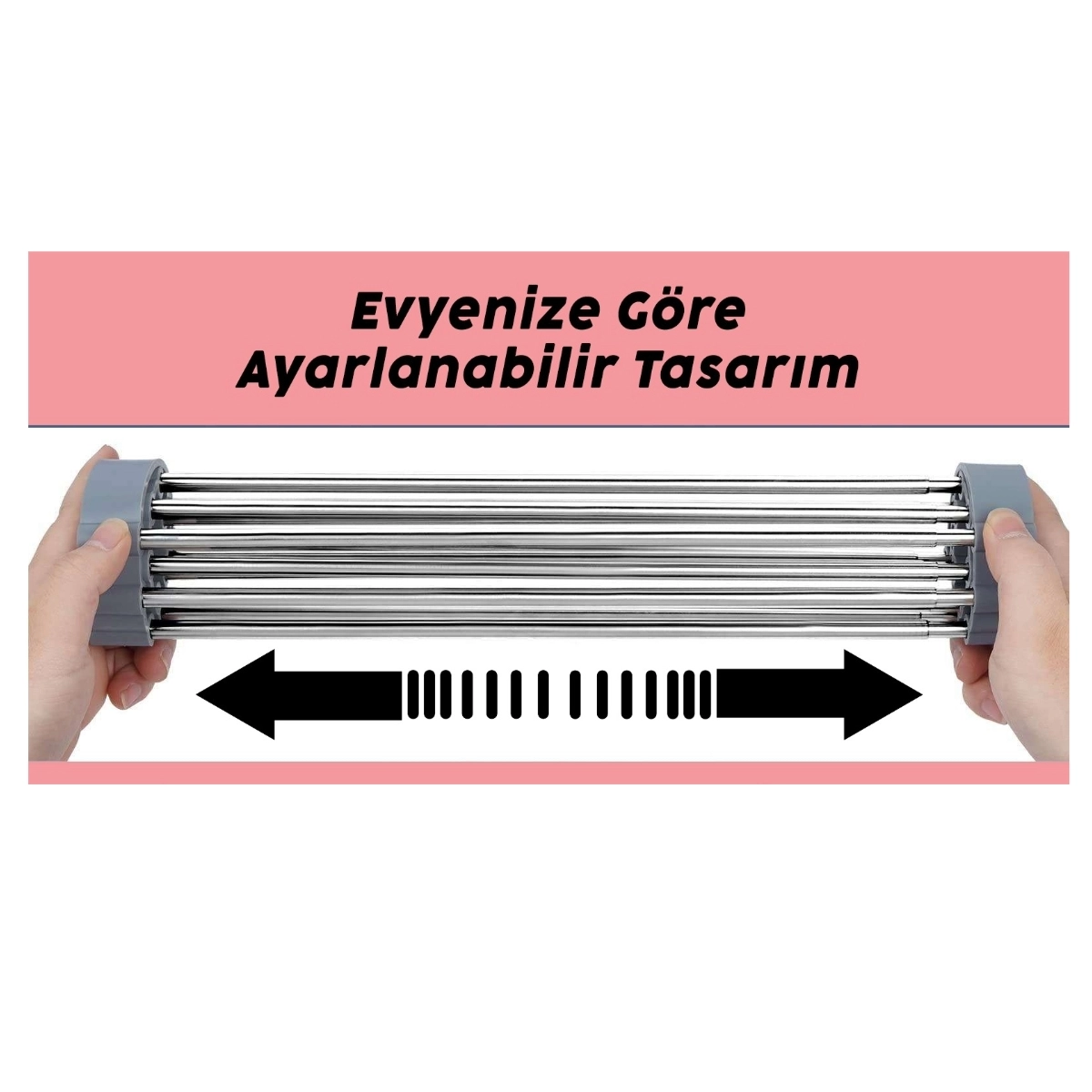 YUVADAN - Foldable Dish Drying Rack Over Sink