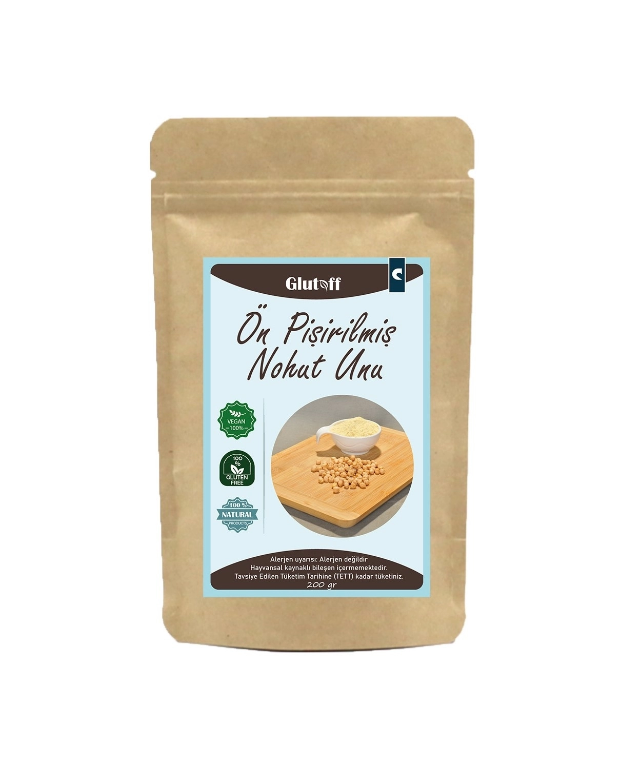 Gluten Free Pre-Cooked Chickpea Flour - 200gr