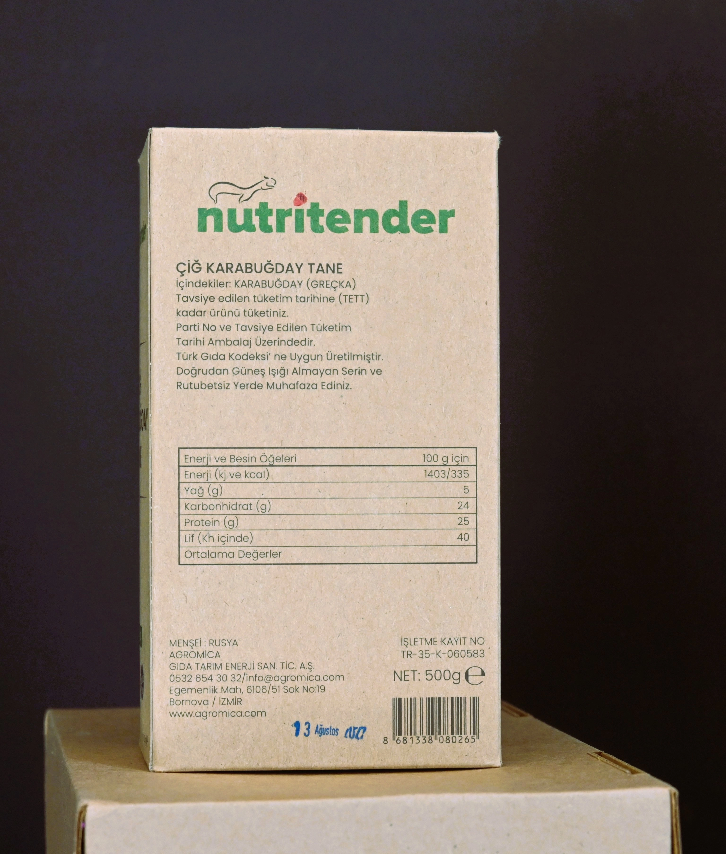 Glutensiz Çiğ Karabuğday Tane - 500gr