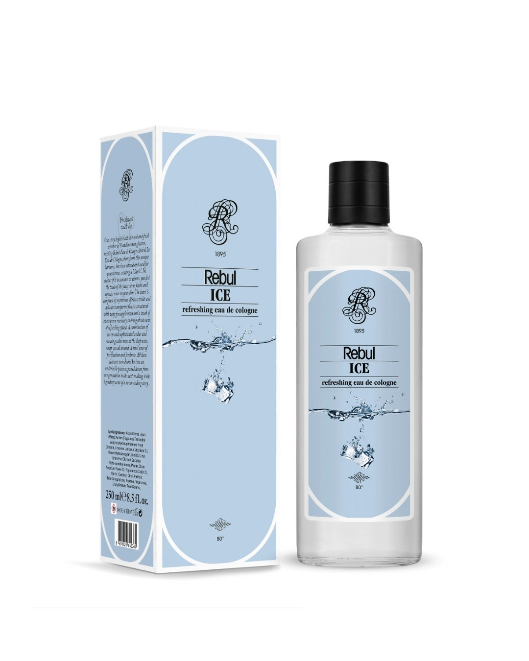Rebul ICE EDC Cologne | 250 ml Glass Bottle
