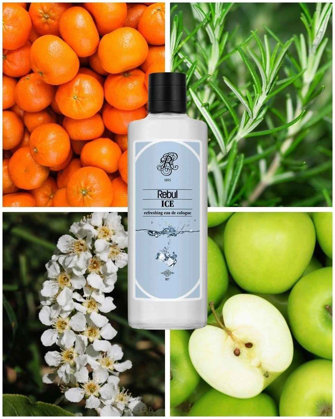 Rebul ICE EDC Cologne | 250 ml Glass Bottle