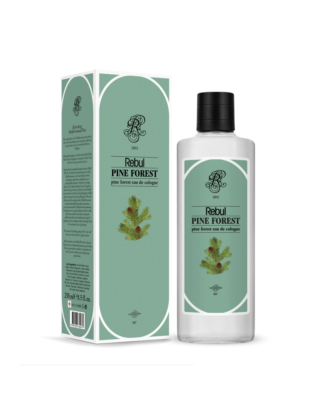 Rebul Pine Forest EDC Cologne | 250 ml Glass Bottle