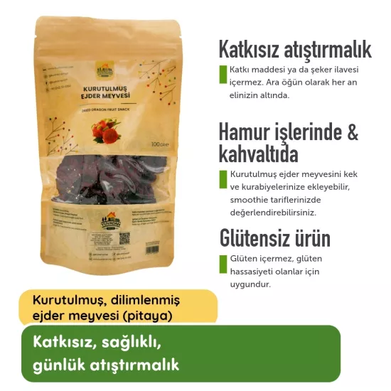 Dried Dragon Fruit - 100gr