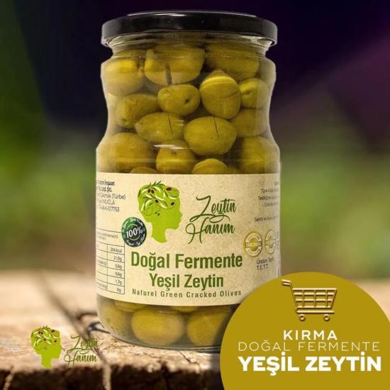 Yeşil Kırma Gemlik Zeytin - 750gr