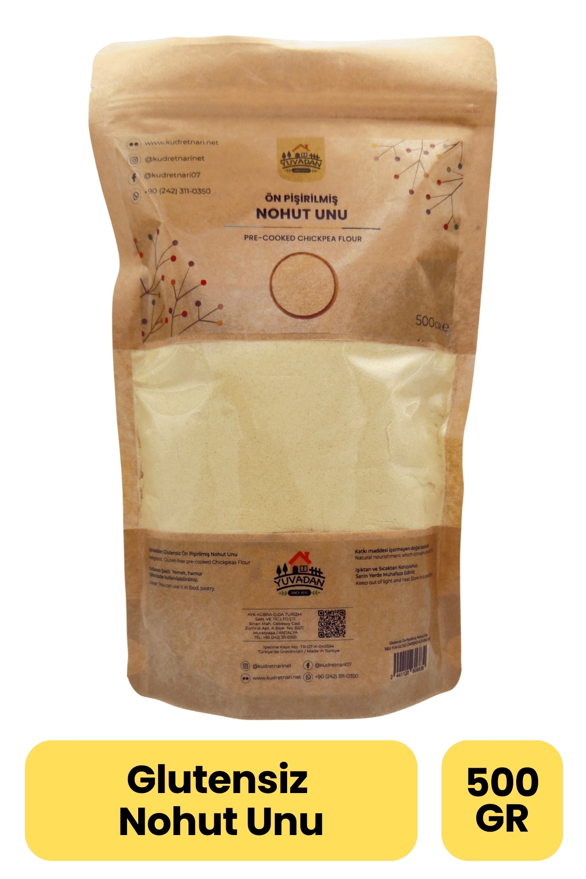 Pre-Cooked Chickpea Flour (Gluten-Free) - 500g