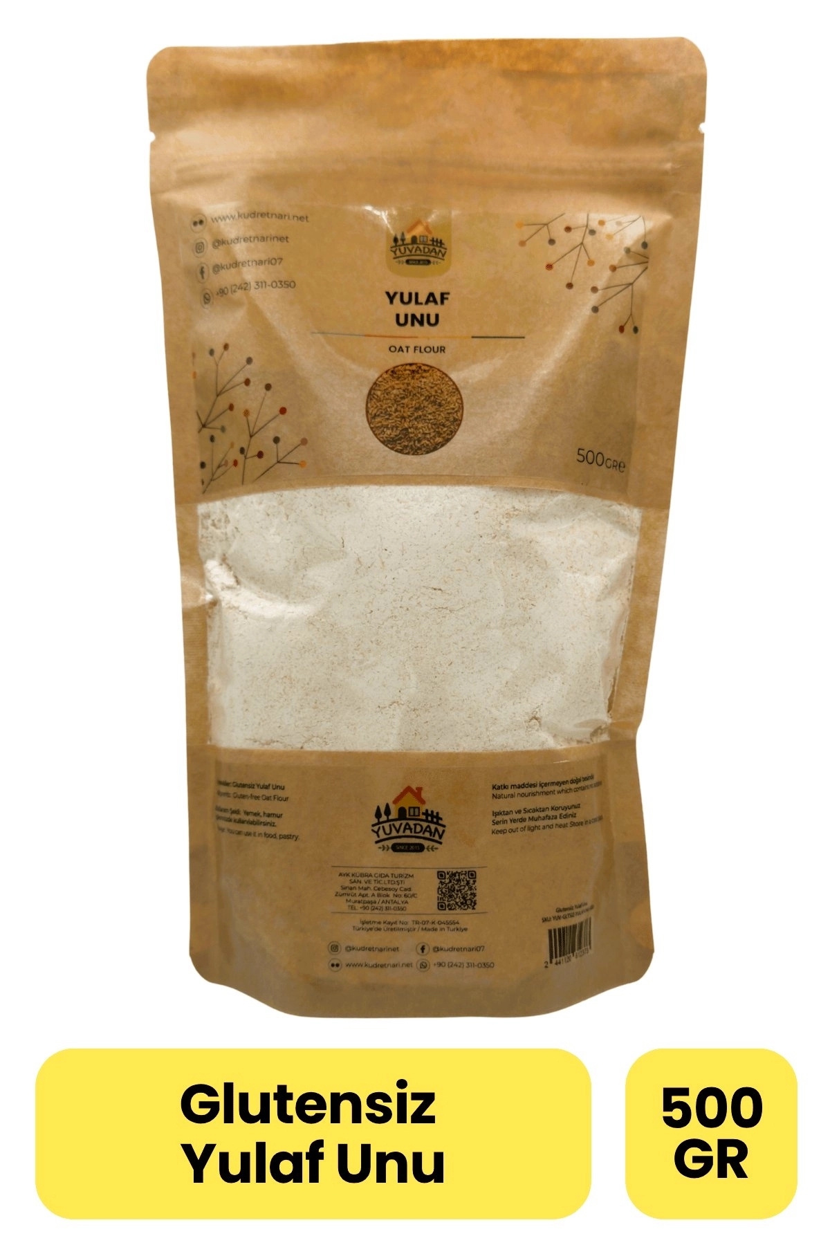 Glütensiz Yulaf Unu - 500 gr