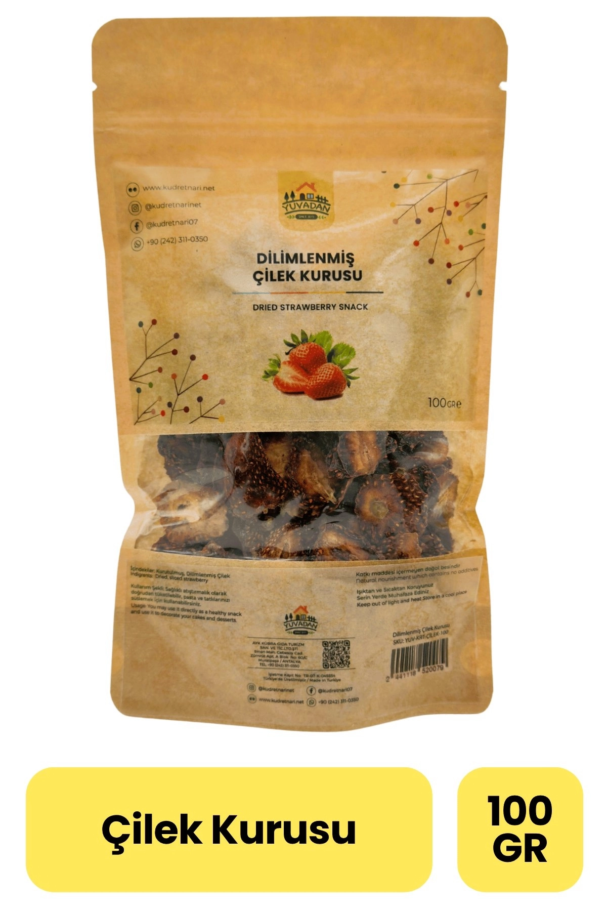 Çilek Kurusu - 100gr