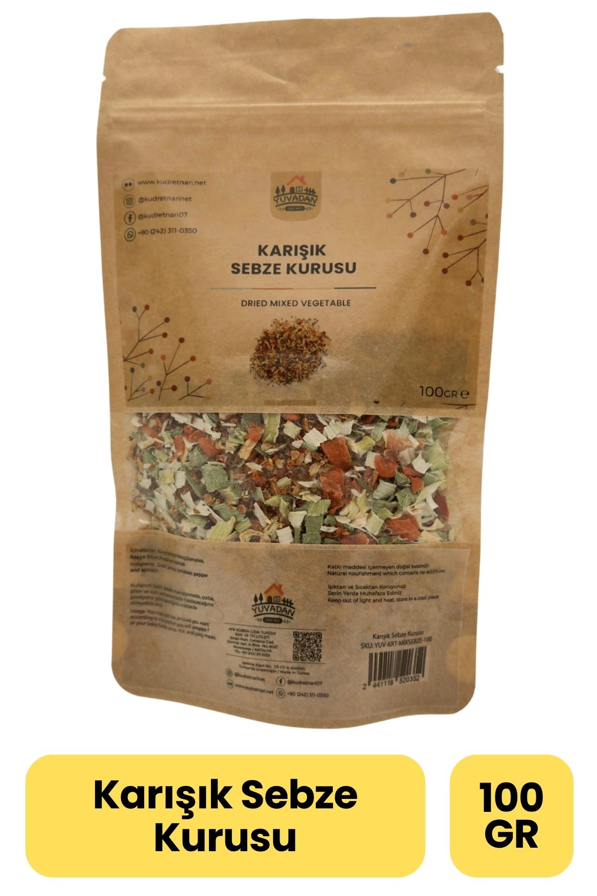 Karışık Sebze Kurusu - 100gr