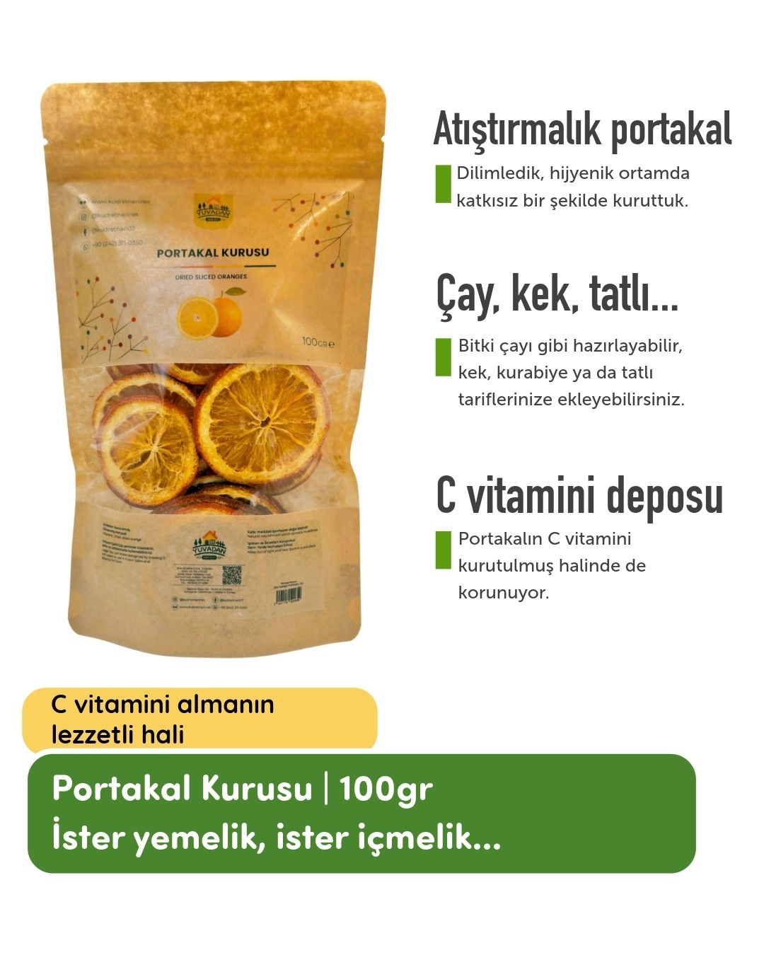 Dried Orange - 100gr